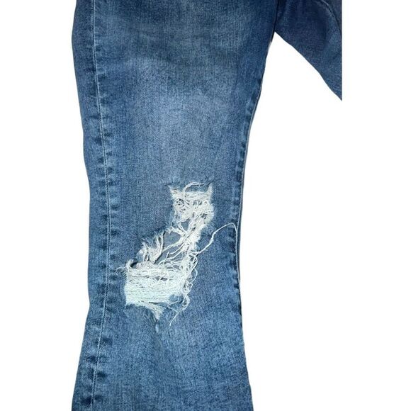 Good American Good Legs Crop Destruction Skinny Jeans - Picture 3 of 7